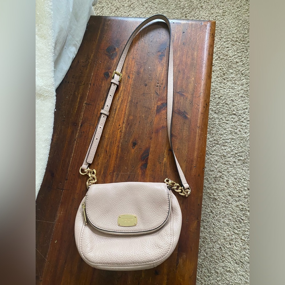Michael Kora crossbody purse bag brown or pink